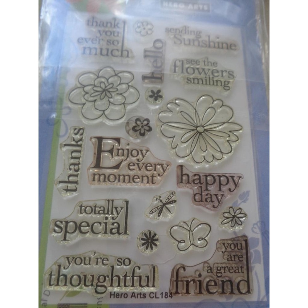 Hero Arts THOUGHTFUL PHRASES Cling Rubber Stamps Scrapbooking